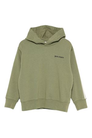 felpa in cotone verde PALM ANGELS KIDS | PBBB012F25FLE0085610